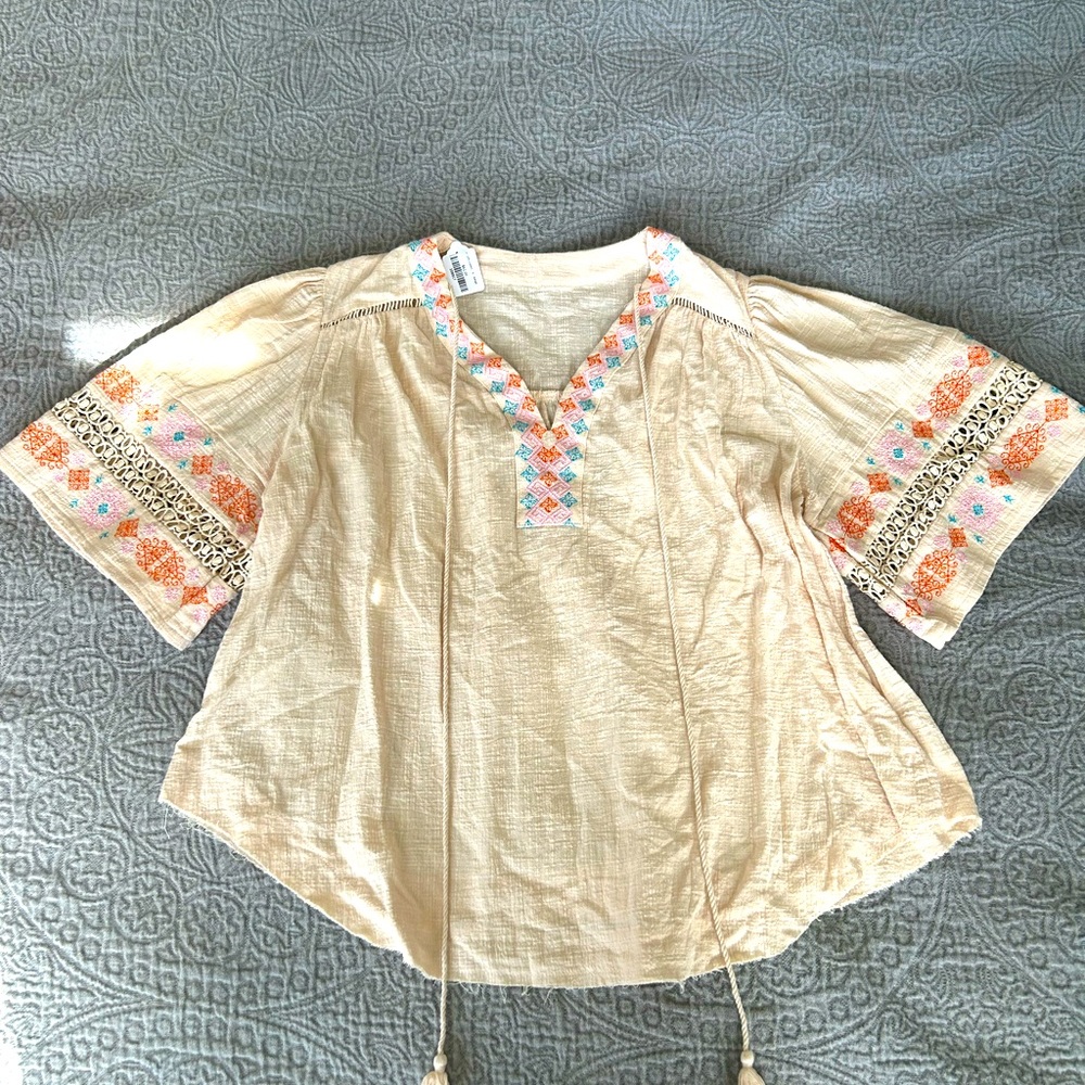 Beach cotton top| top| size S| New with tag